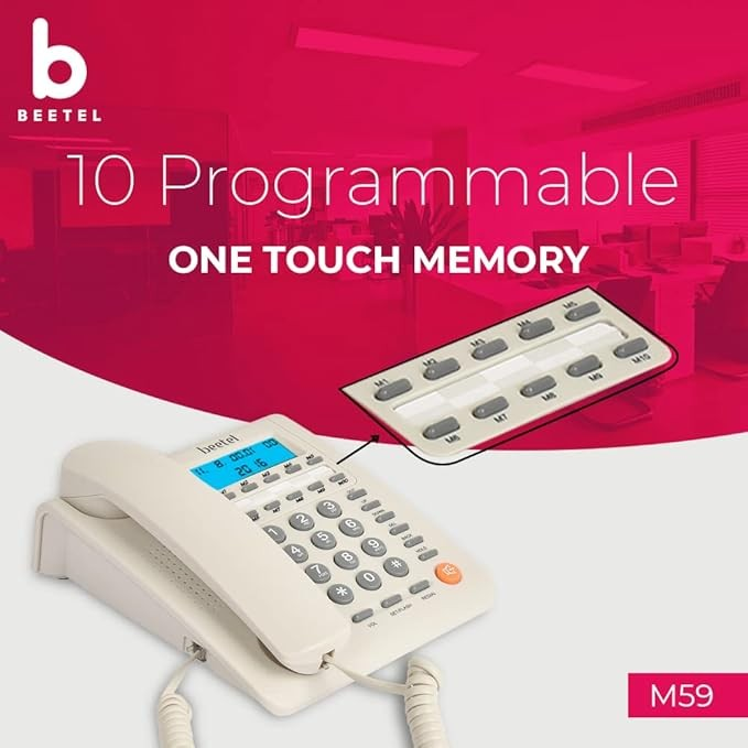 Beetel M59n Caller ID Corded Landline Phone, Beetel M59n Caller ID Corded Landline Phone  