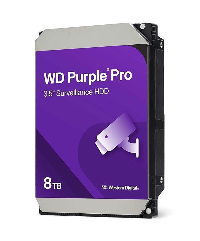 WD8002PURP, Western Digital 8TB WD Purple Pro Surveillance Internal Hard Drive HDD   