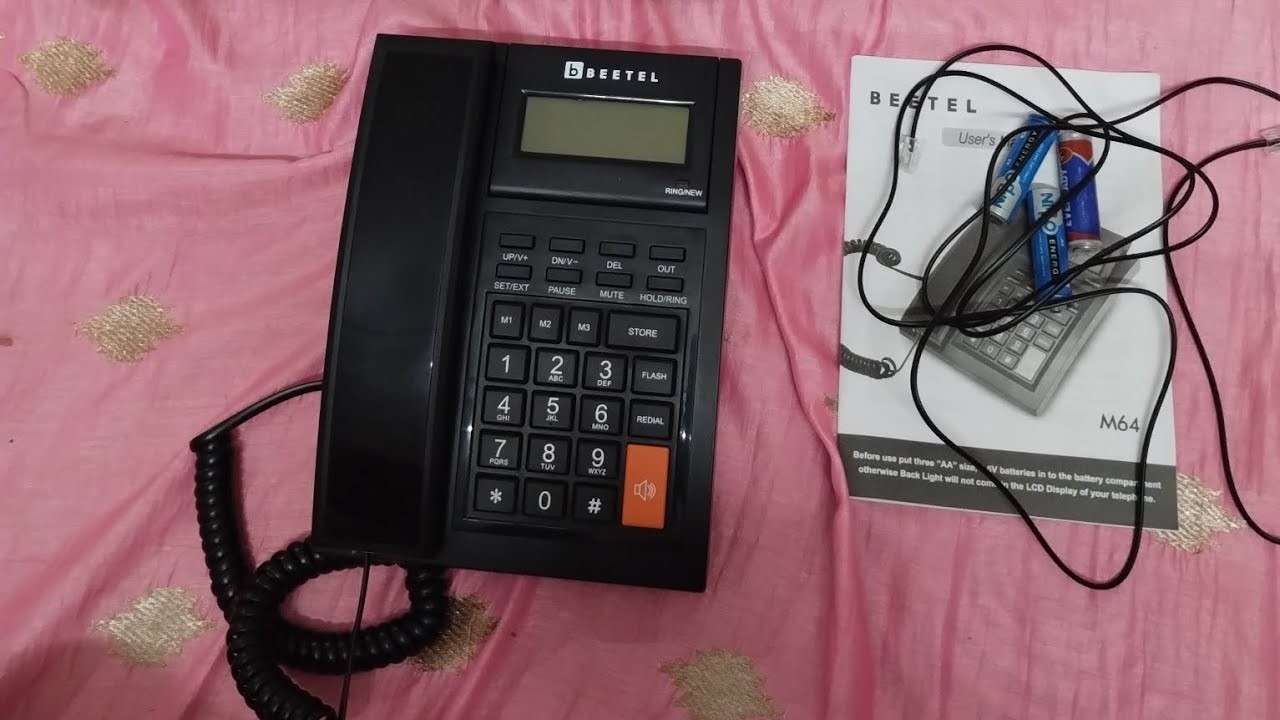 Beetel M64, Beetel M64 Corded Landline Phone with Answering Machine   