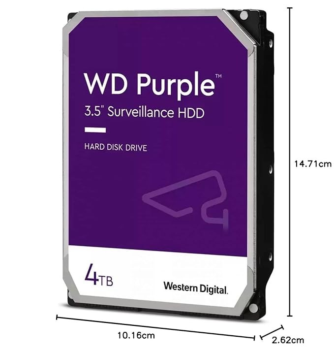 WD42PURZ, Western Digital 4TB WD Purple Surveillance Internal Hard Drive HDD   