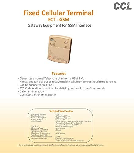 Copper Connection 4G GSM FCT (Fixed Cellular Terminal) - GSM Gateway, Copper Connection 4G GSM FCT (Fixed Cellular Terminal) - GSM Gateway  