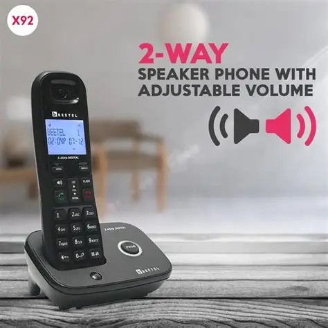 Beetel X92 , Beetel X92 2.4Ghz Cordless Landline Phone,Dual Mode DTMF/FSK,1 Line 7 Segment LCD Display  